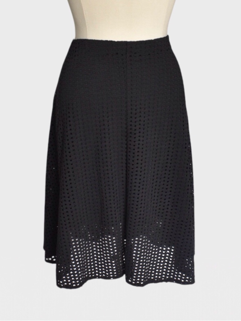 Alfani Cotton Blend Eyelet A‎ Line Midi Skirt